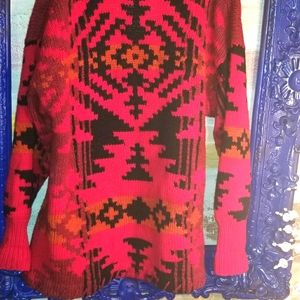 Vintage Woolrich Red Cardigan Sweater Large
